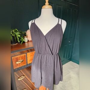 Shein Curve Black Romper Sz 2XL